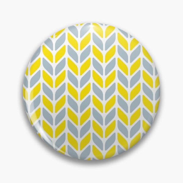 Item preview, Mid Century Modern Chevron - Illuminating Yellow & Ultimate Gray designed and sold by NolkDesign.