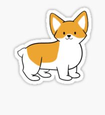 Skeeter the Corgi-Black Sticker