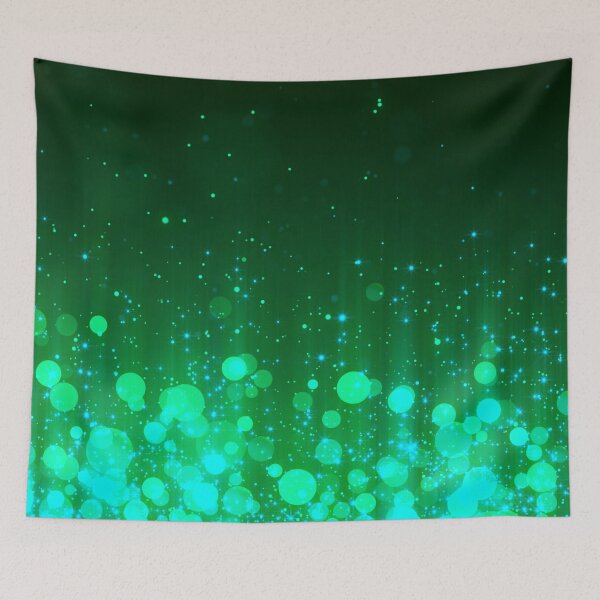 Item preview, Abstract green forest lights designed and sold by fowons.
