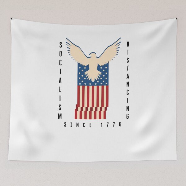 Item preview, Socialism Distancing Since 1776, Conservative Tees, Trump Gifts 3 designed and sold by arteng789.