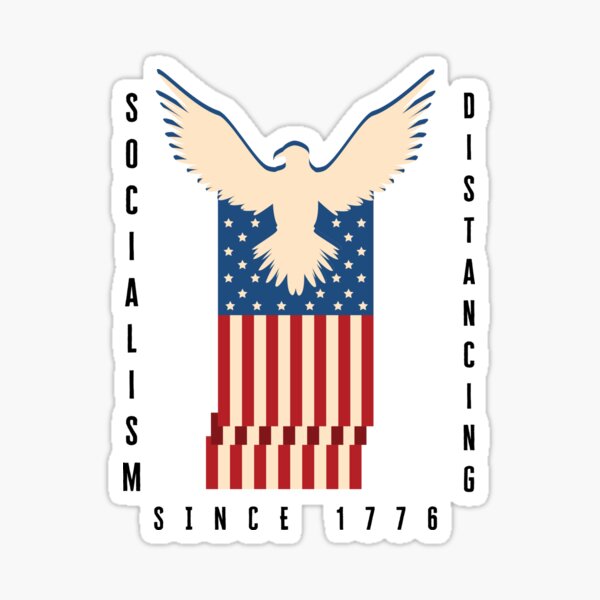 Item preview, Socialism Distancing Since 1776, Conservative Tees, Trump Gifts 3 designed and sold by arteng789.