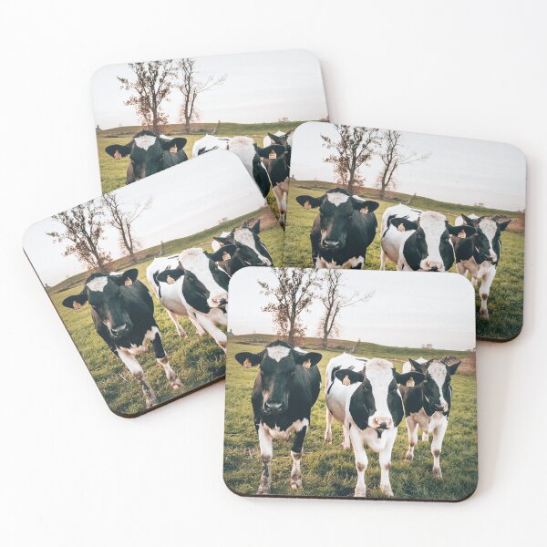 Item preview, Typical dutch Cows located in The Netherlands. Black and white cowes at green land of the farmer. designed and sold by marionstoffels.
