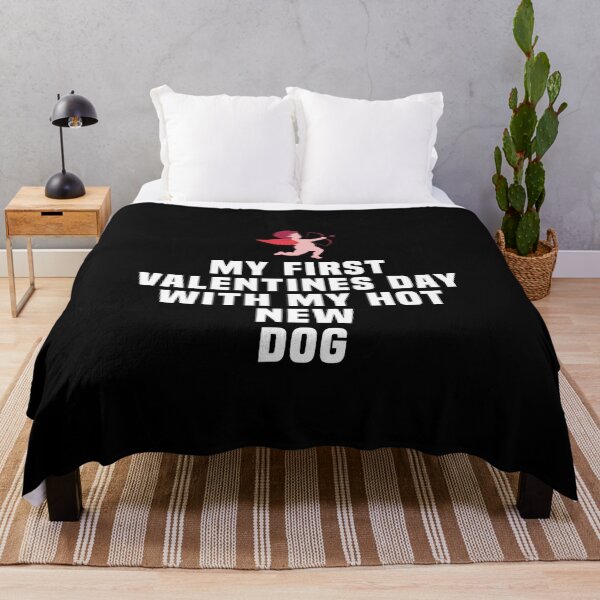 Item preview, My First Valentine's Day with My Hot New Dog designed and sold by kindxinn.