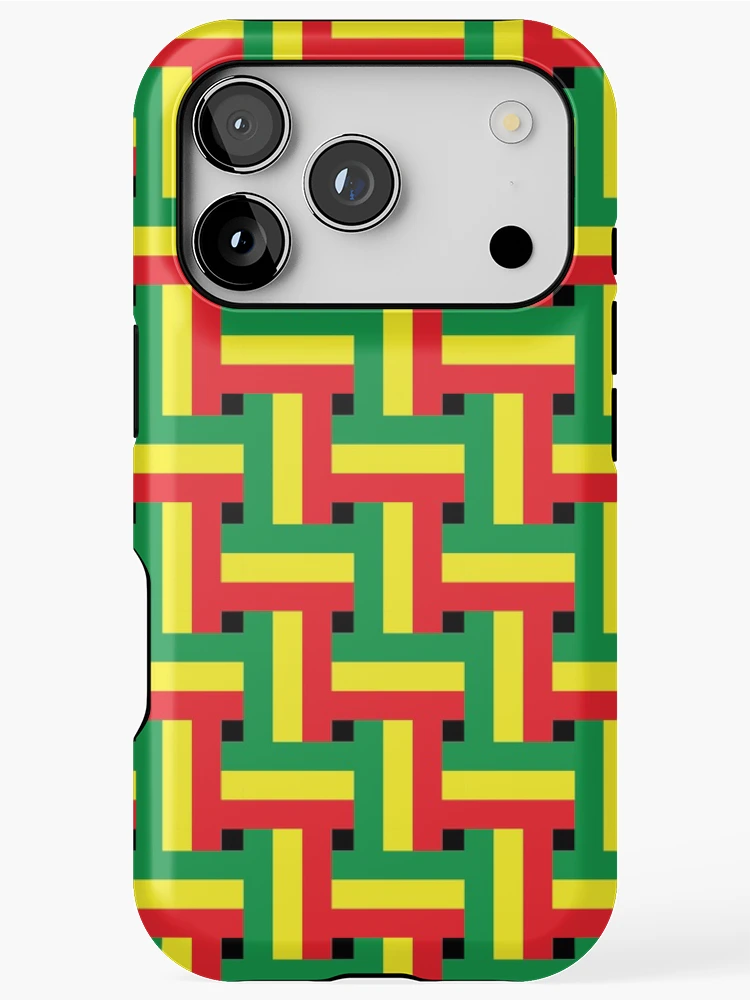 Thumbnail 1 of 4, iPhone Case, Rasta Flag Pattern designed and sold by RastaMerch.