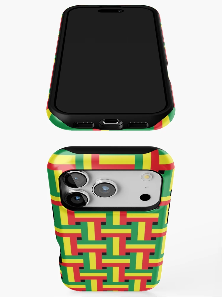 Thumbnail 3 of 4, iPhone Case, Rasta Flag Pattern designed and sold by RastaMerch.
