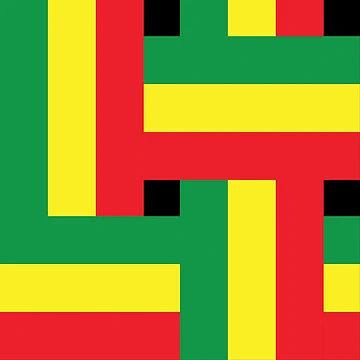 Artwork thumbnail, Rasta Flag Pattern by RastaMerch