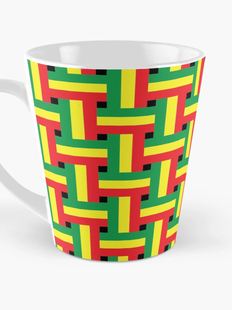 Thumbnail 3 of 4, Coffee Mug, Rasta Flag Pattern designed and sold by RastaMerch.