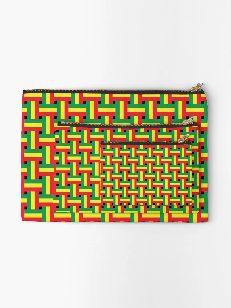 Thumbnail 2 of 4, Zipper Pouch, Rasta Flag Pattern designed and sold by RastaMerch.