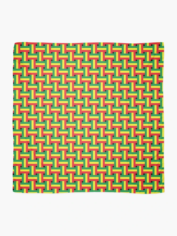 Thumbnail 2 of 3, Scarf, Rasta Flag Pattern designed and sold by RastaMerch.