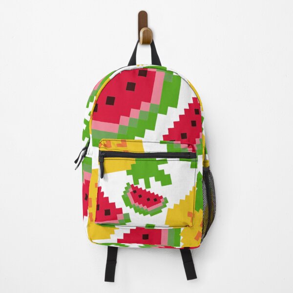 Item preview, Pineapple And Watermelon Pixelated fruit pattern designed and sold by Piosenka Art.