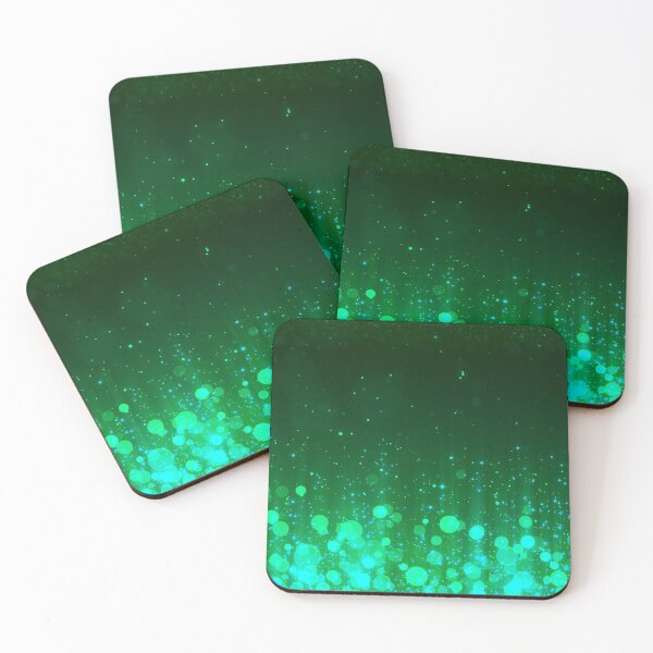 Item preview, Abstract green forest lights designed and sold by fowons.