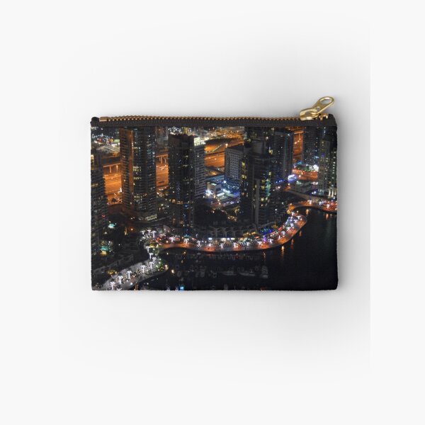 Item preview, Buildings from Dubai Marina skyline at night. UAE. designed and sold by oanaunciuleanu.