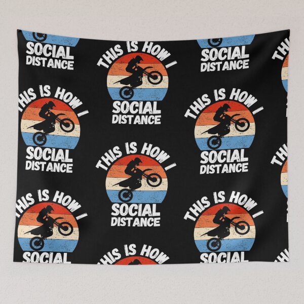 Item preview, This is how I social Distance - Motorcycle Lovers designed and sold by PrintexDesigns.
