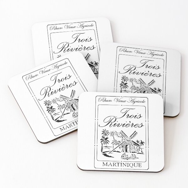 Item preview, Rum logo Trois Rivières Martinique black and white designed and sold by DamsBX.