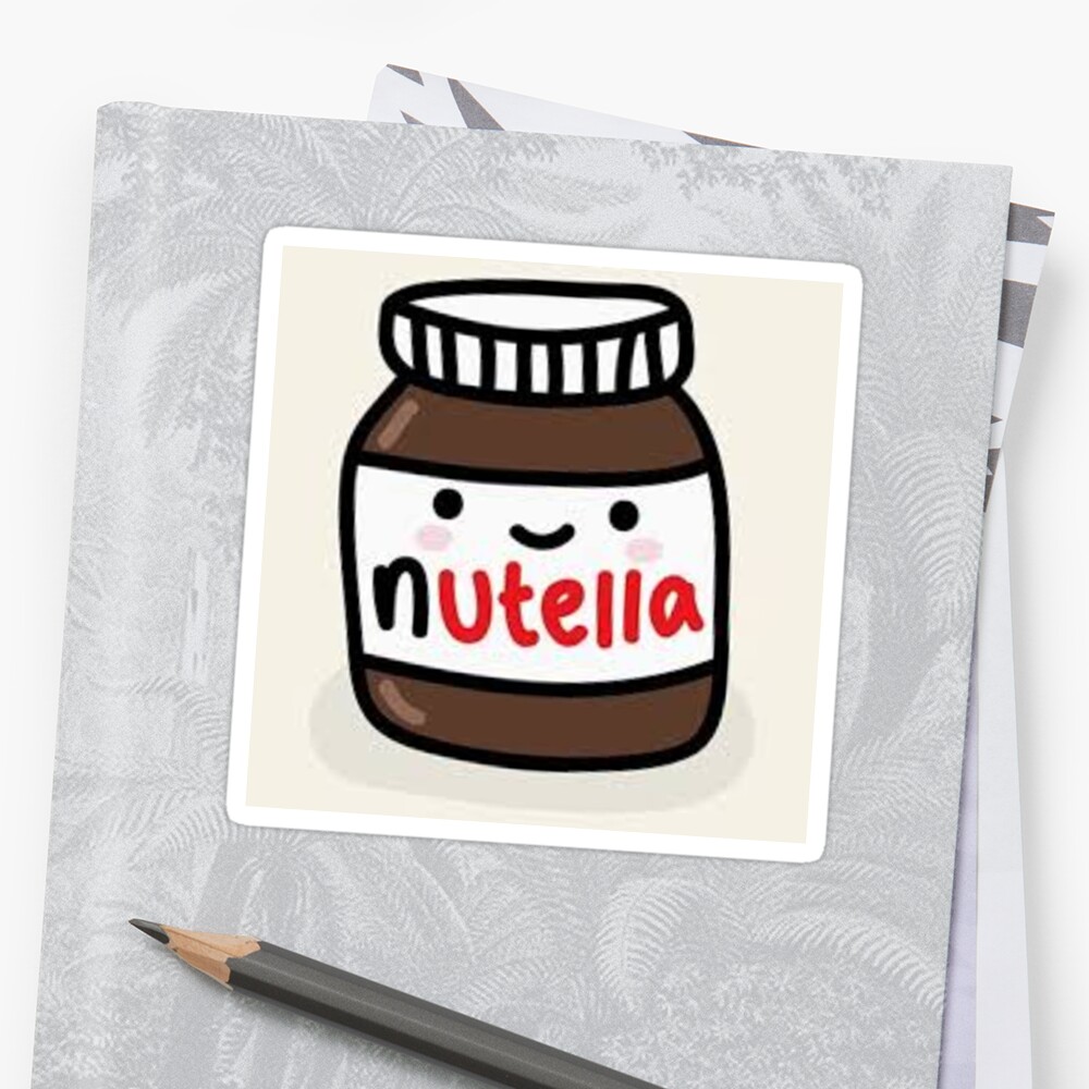 "cartoon nutella " Stickers by celesteevans | Redbubble