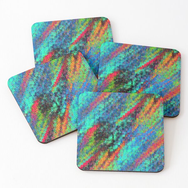 Item preview, Colourful Digital Glitch Blue Dominant  designed and sold by DesignsofNote.