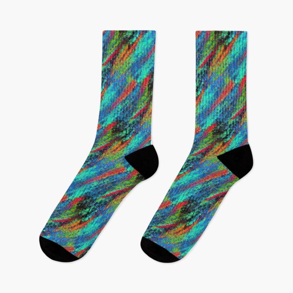 Item preview, Colourful Digital Glitch Blue Dominant  designed and sold by DesignsofNote.