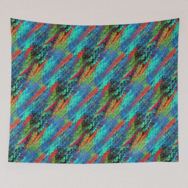 Item preview, Colourful Digital Glitch Blue Dominant  designed and sold by DesignsofNote.