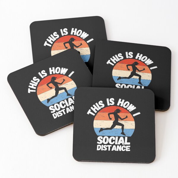 Item preview, This is how I social Distance - Running Lovers designed and sold by PrintexDesigns.