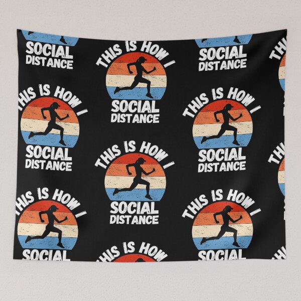 Item preview, This is how I social Distance - Running Lovers designed and sold by PrintexDesigns.