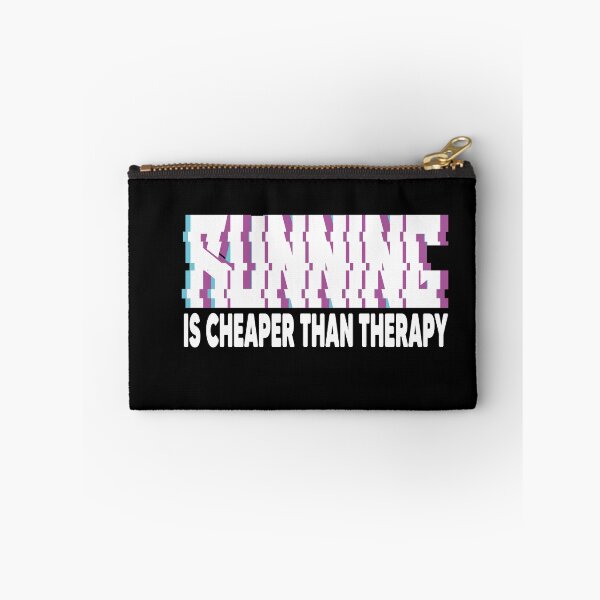 Item preview, RUNNING IS CHEAPER THAN THERAPY designed and sold by Heddar Badreddine.