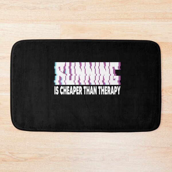 Item preview, RUNNING IS CHEAPER THAN THERAPY designed and sold by Heddar Badreddine.