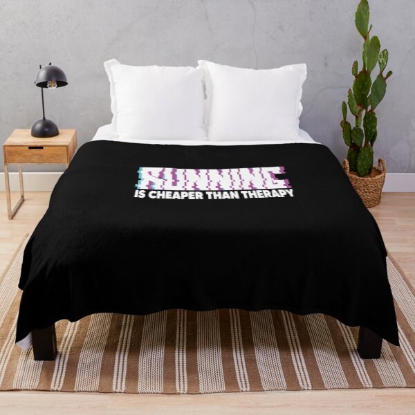 Item preview, RUNNING IS CHEAPER THAN THERAPY designed and sold by Heddar Badreddine.