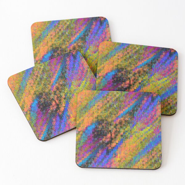 Item preview, Colourful Digital Glitch Orange Dominant  designed and sold by DesignsofNote.