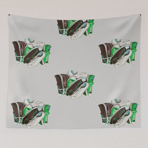 Item preview, Green white black trainers designed and sold by Delicarte.