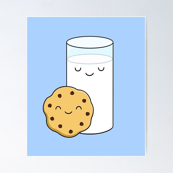 Item preview, Cute Milk and Cookies designed and sold by BaconPancakes21.