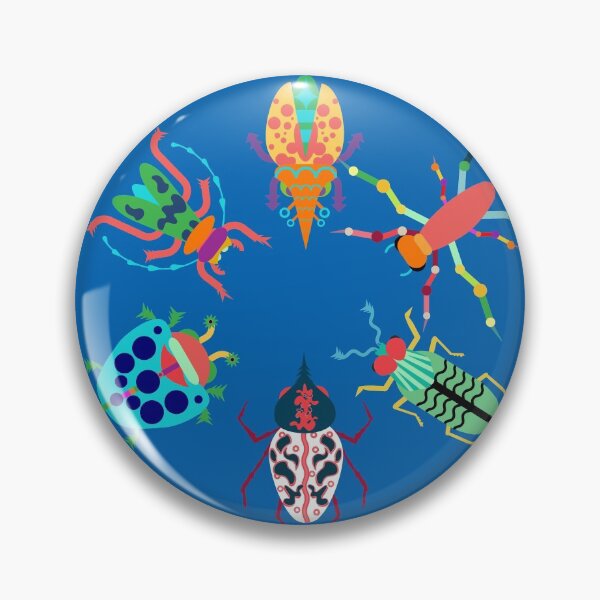 Item preview, Insects collection blue designed and sold by TheBWGalerie.