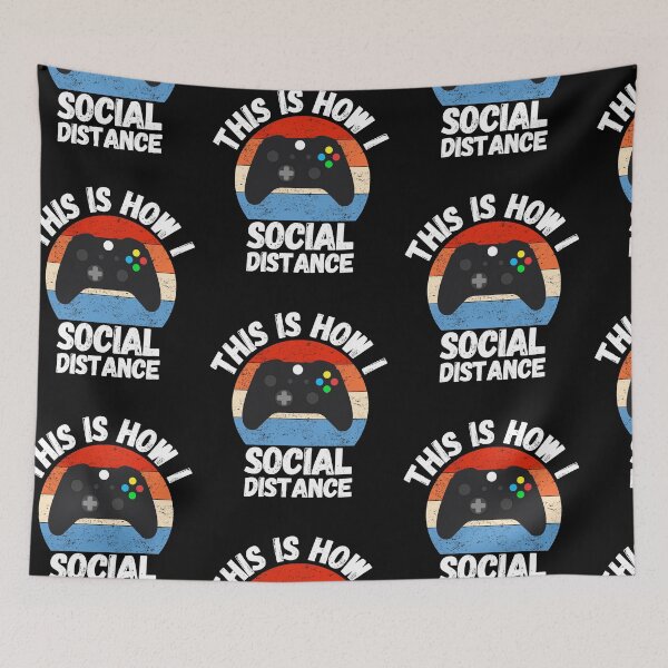 Item preview, This is how I social Distance - Gaming LoversCopy of This is how I social Distance - Motorcycle Lovers designed and sold by PrintexDesigns.