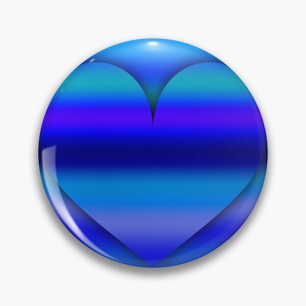 Artikelvorschau, Cool Mirrored Blue Heart entworfen und verkauft von gphotobox.