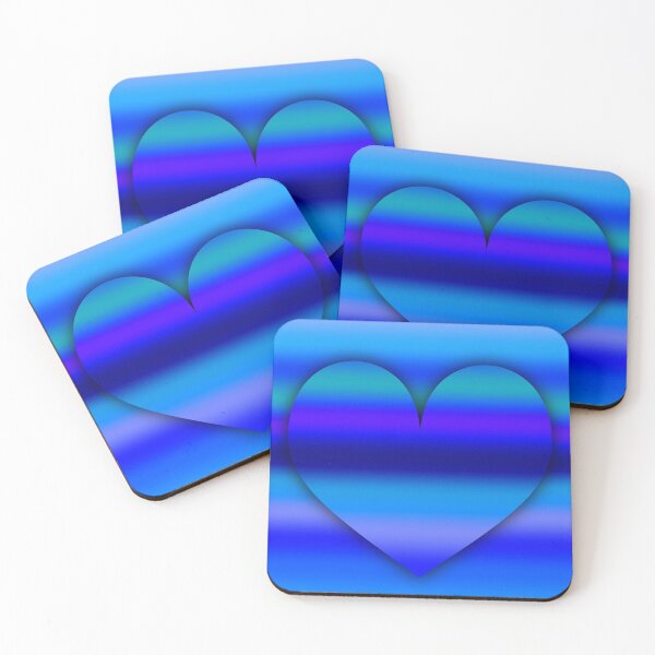 Item preview, Cool Mirrored Blue Heart designed and sold by gphotobox.