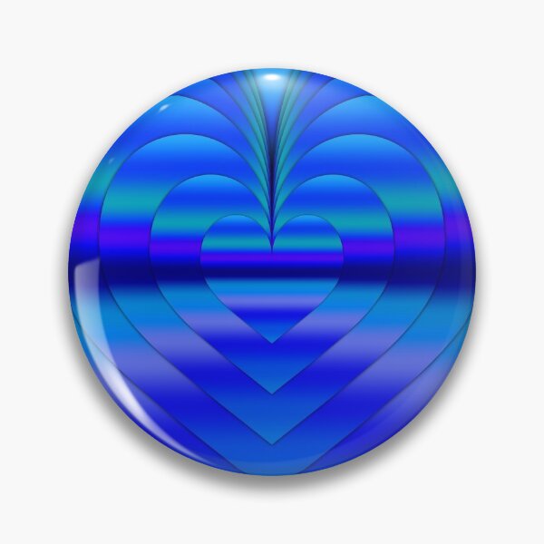 Artikelvorschau, Cool Mirrored Blue Heart II entworfen und verkauft von gphotobox.