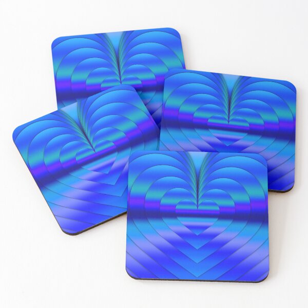 Item preview, Cool Mirrored Blue Heart II designed and sold by gphotobox.