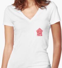 Student Garage Sale Women's Fitted V-Neck T-Shirt