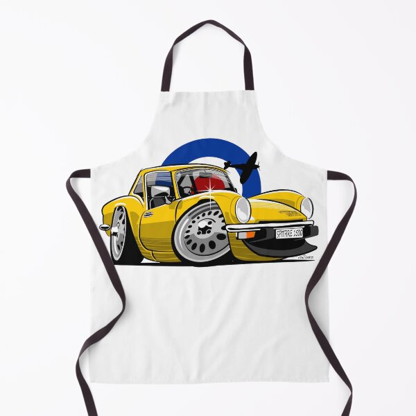 Item preview, Triumph Spitfire 1500 hardtop caricature yellow designed and sold by car2oonz.