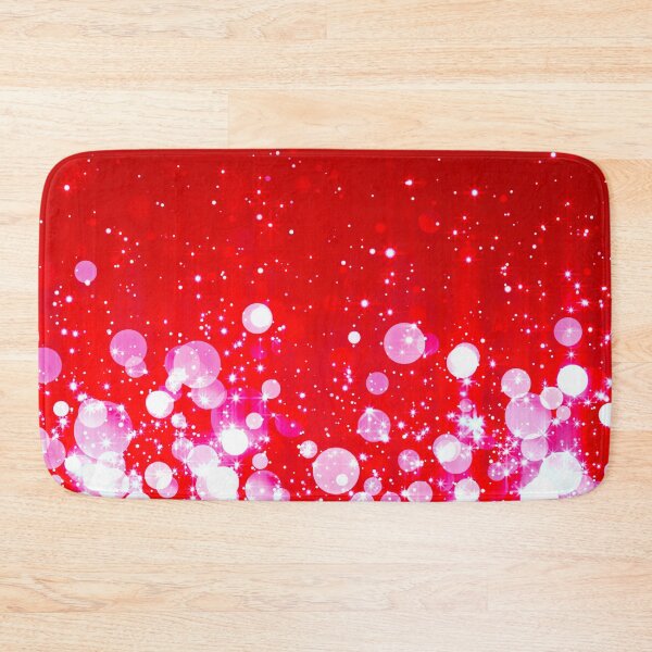 Item preview, White lights bokeh on red background designed and sold by fowons.