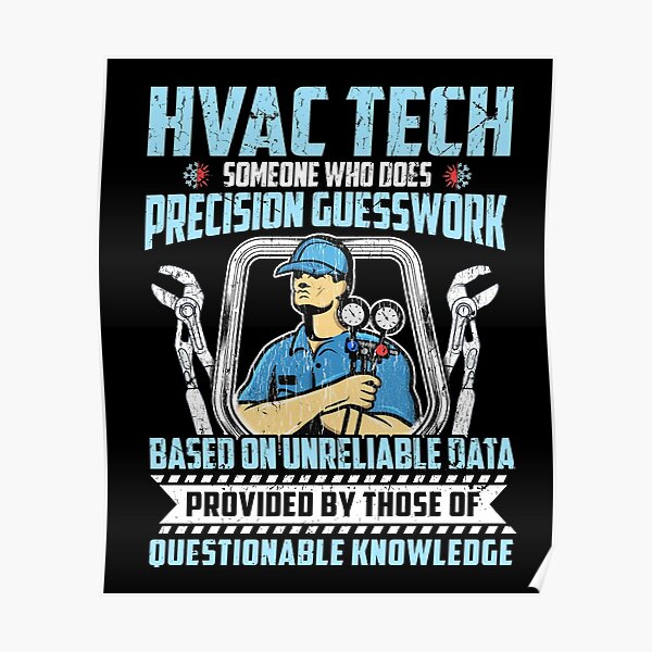 Hvac Tech Posters Redbubble