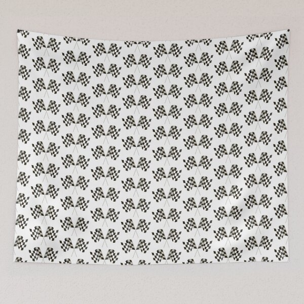 Item preview, Checkered flag  - F1, WEC, WRC, Rallycross, BTCC, Le Mans, Sportscars, MotoGP - White designed and sold by reval-store.