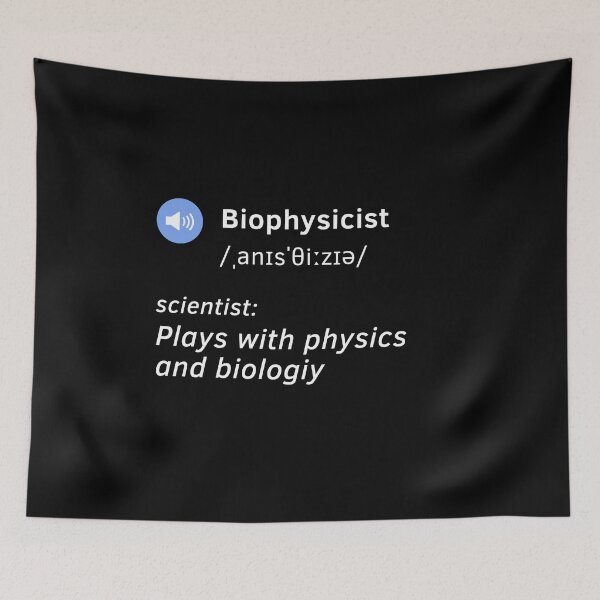 Item preview, Biophysicist definition funny gift idea  designed and sold by chi vana.