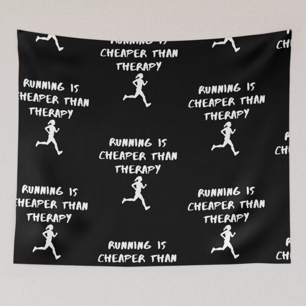 Item preview, Running Is Cheaper Than Therapy designed and sold by PrintexDesigns.