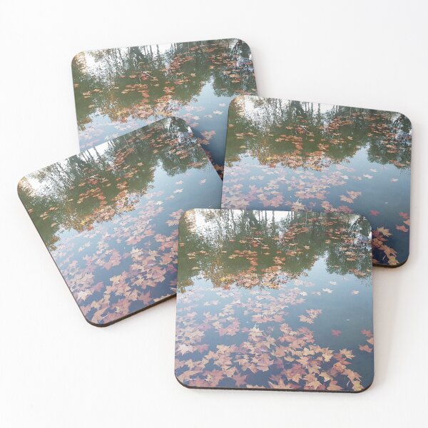 Item preview, Small Lake Covered In Autumn Leaves designed and sold by Colorful Misfits.