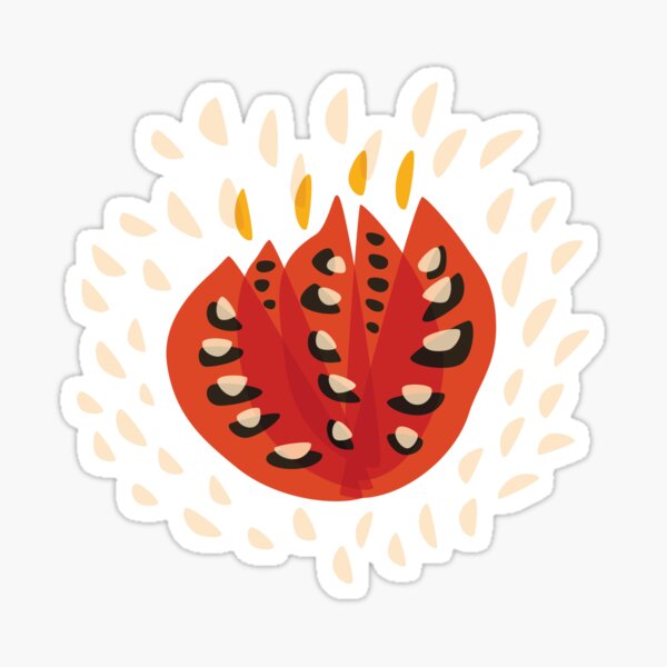 Abstract Red Tulip Flower In Spring Sticker