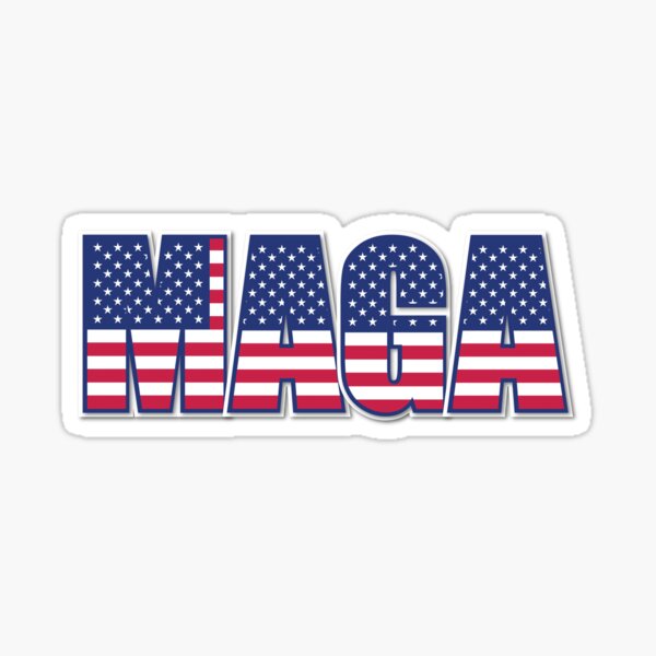 Make America Great Again Trump 2020 Hard Hat Sticker President America 50x Blue 