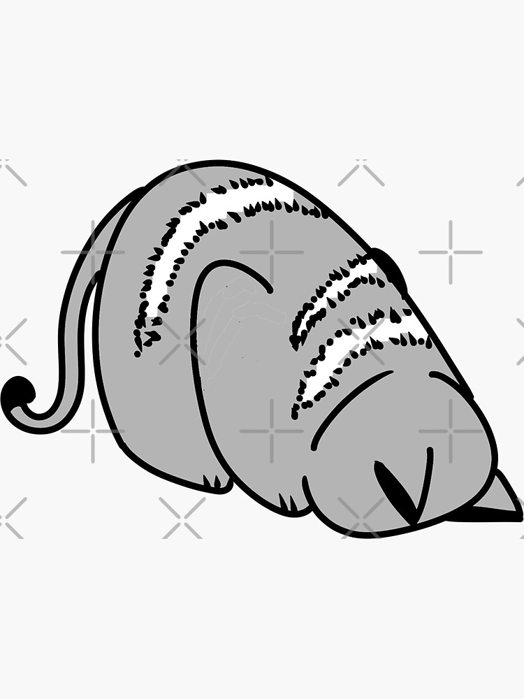 "Face down cat" Sticker for Sale by A147551 Redbubble