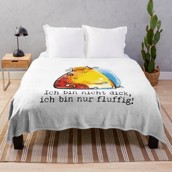Artikelvorschau, Katzenmotiv Ich bin nicht dick, ich bin nur fluffig ! entworfen und verkauft von catsandmore.