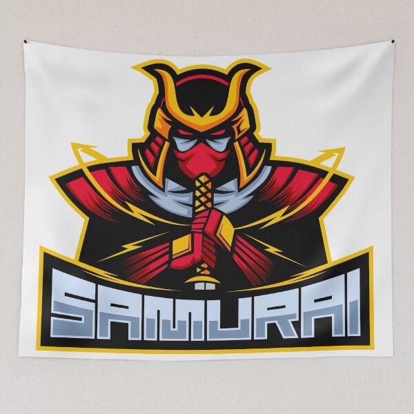 Item preview, Cool Samurai Esport Logo designed and sold by JTS STORE.