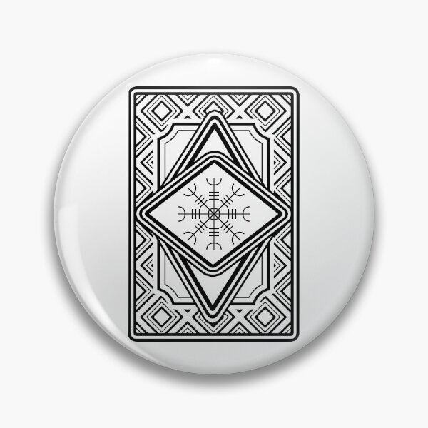 Item preview, Nordic Magical Stave Ægishjálmur - Helm of Awe- on White designed and sold by celticknights.